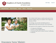 Tablet Screenshot of daughtersofcharityfdn.org